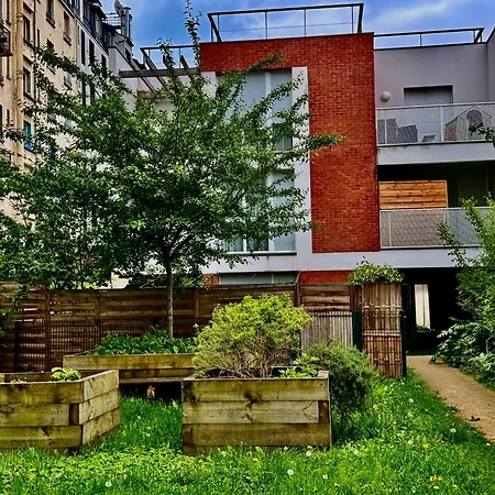 Jardin De Paris Proche De Metro 15 -25 Minutes A Musee De Louvre Magasin Galeries Lafayette Gare Saint Lazare Chatelet Gare De Lyon Privatunterkunft